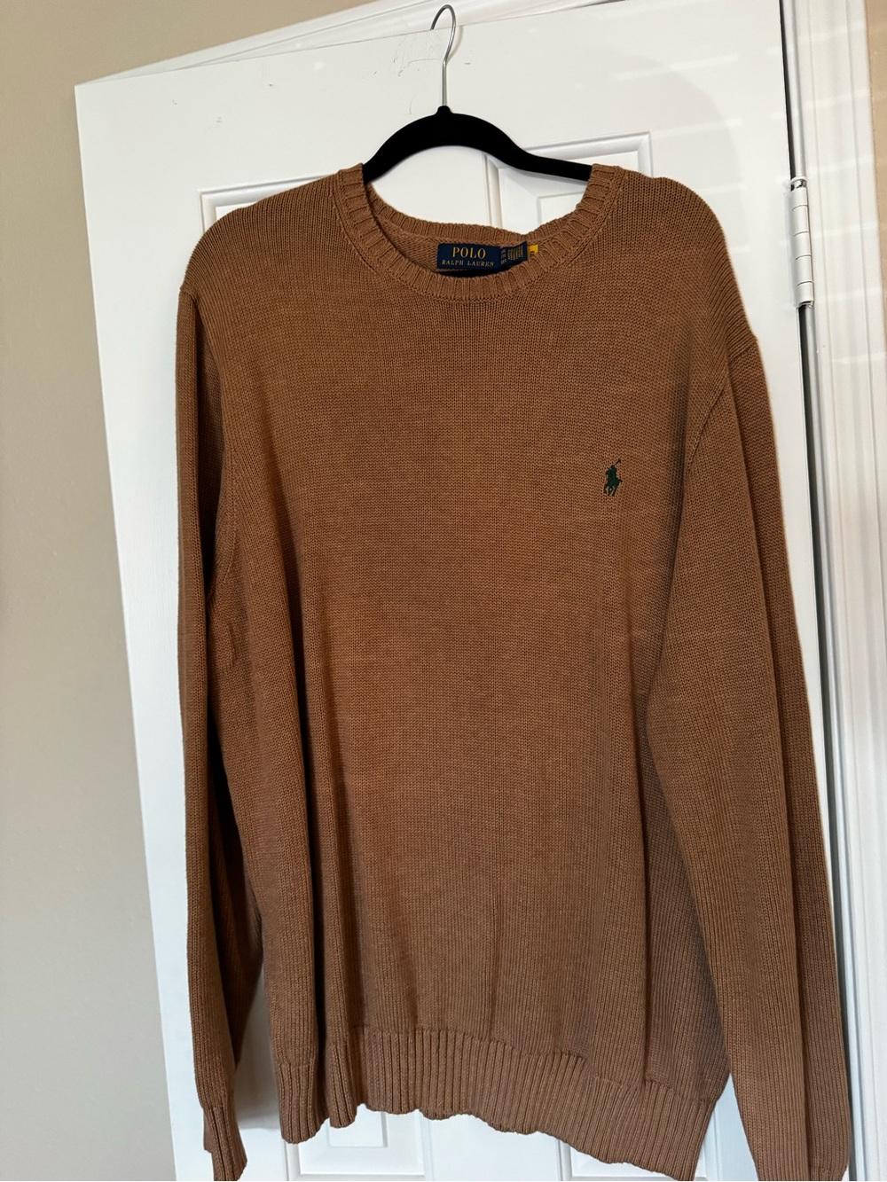 Polo by Ralph Lauren Men's Camel Crewneck Sweater